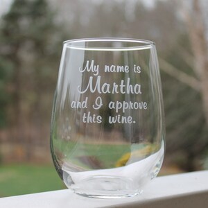 Fun engraved wine glass, stemless wine glasses, personalized, funny, custom wine glass