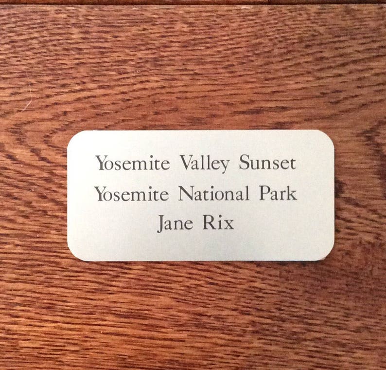 Custom Metal Name Plate Picture Frame Id Image 0