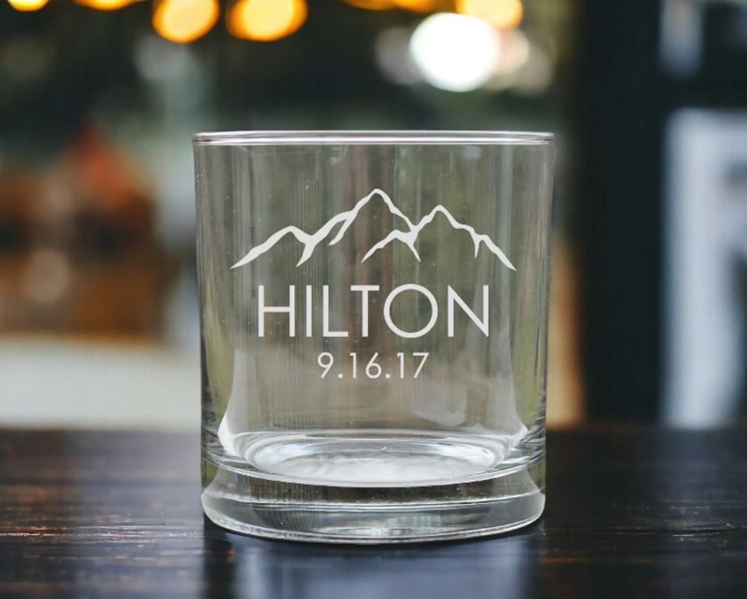 Personalized Whiskey Glasses, Engraved Whiskey Glasses, Groomsmen Gift ...