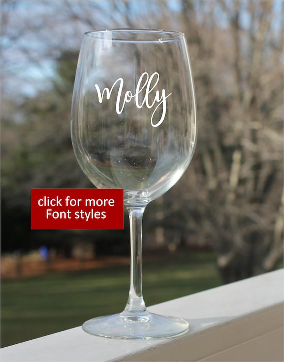 Personalized Wine Glasses Etched Wine Glasses Wedding Wine Etsy