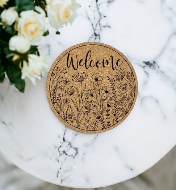 floral drink coasters