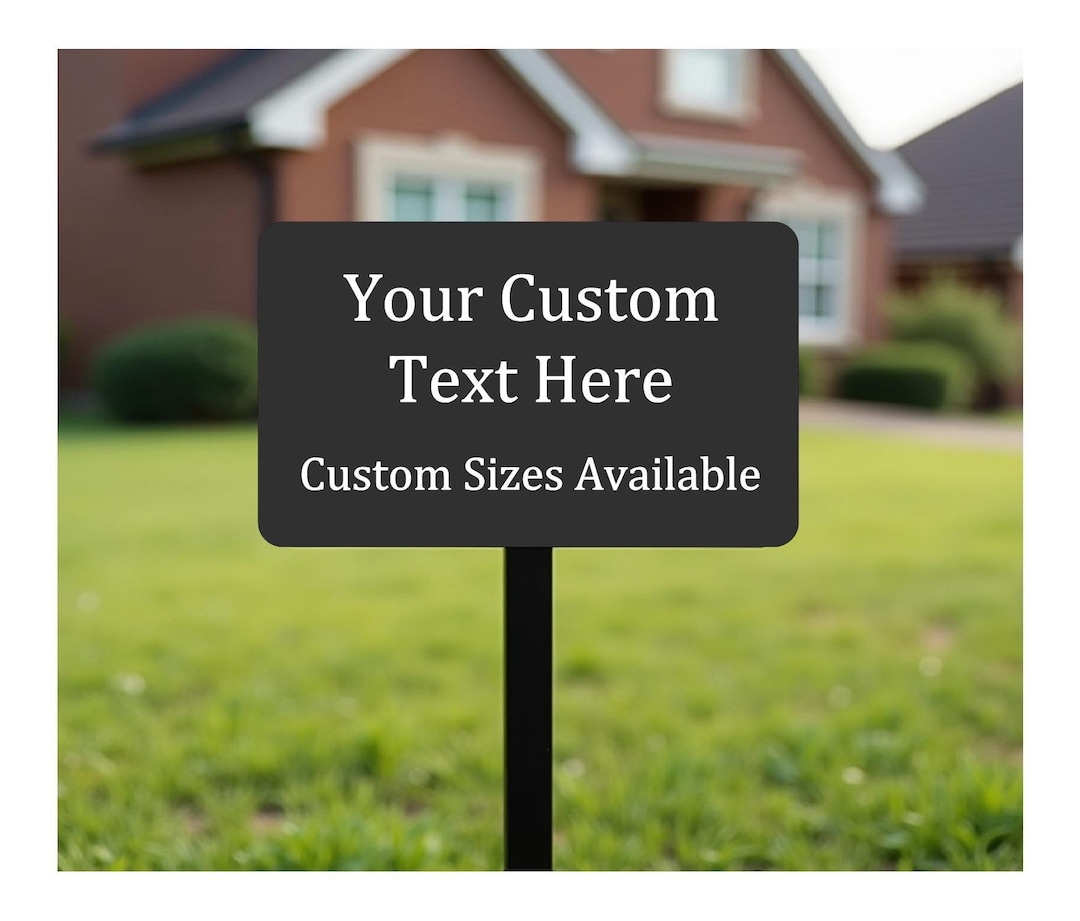 Plot Dedication Signs Property Sign Metal Yard Signs, Custom Engraved, Dedication Plaque ...