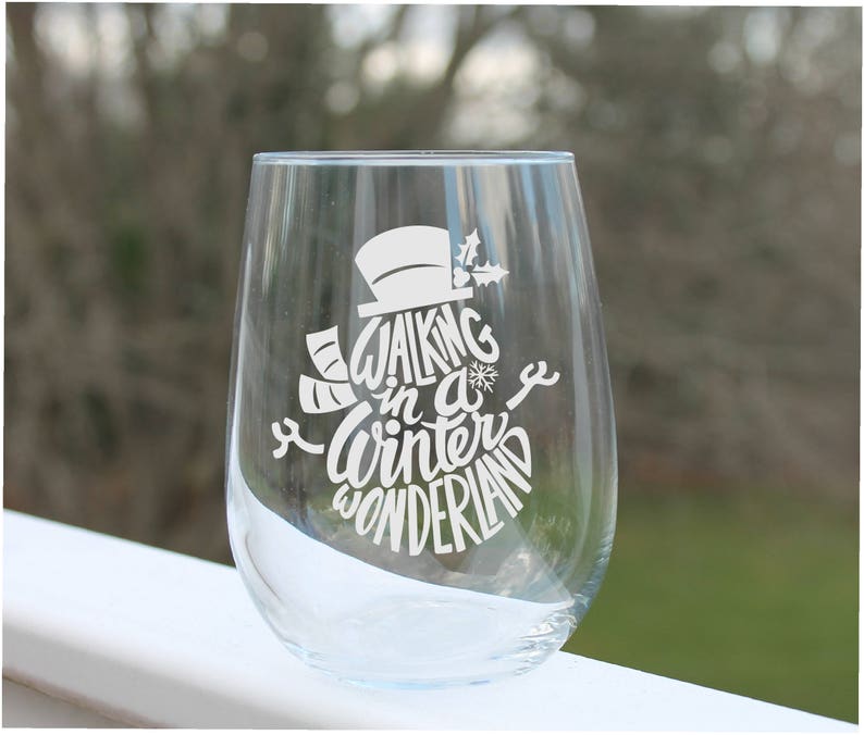 stemless wine glass stemless wine glasses snowman wine glass etched etched wine glass