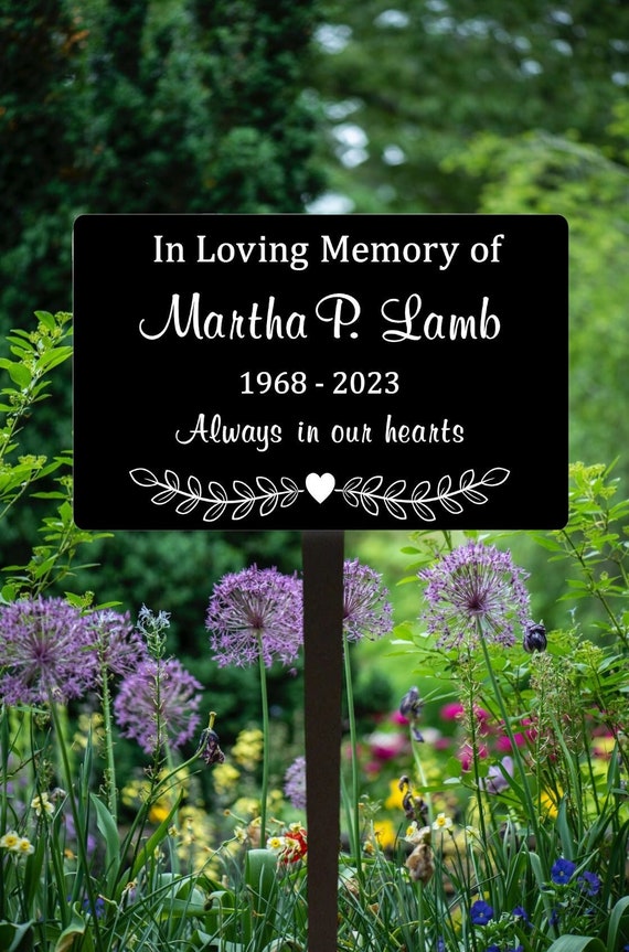 PEIQICHU Décorations Funéraires Pour Cimetière Best Friend Plaques Commémoratives Pour L'extérieur Pour La Perte D'un Ami - Bâton En Métal - Ornements De Jardin - Marqueur D'hommage à Un Ami - Cadeau