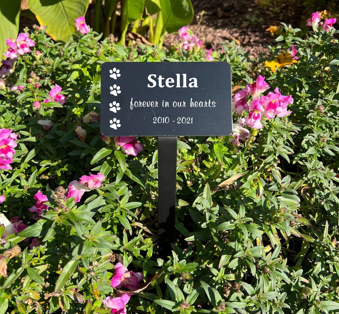 Personalized Pet Memorial Plaque, Outdoor Plaque With Stake Etsy