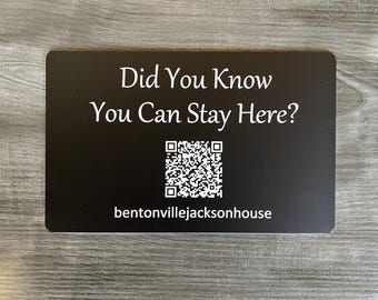 Custom Engraved Metal QR Code Sign: Durable Outdoor Plaque