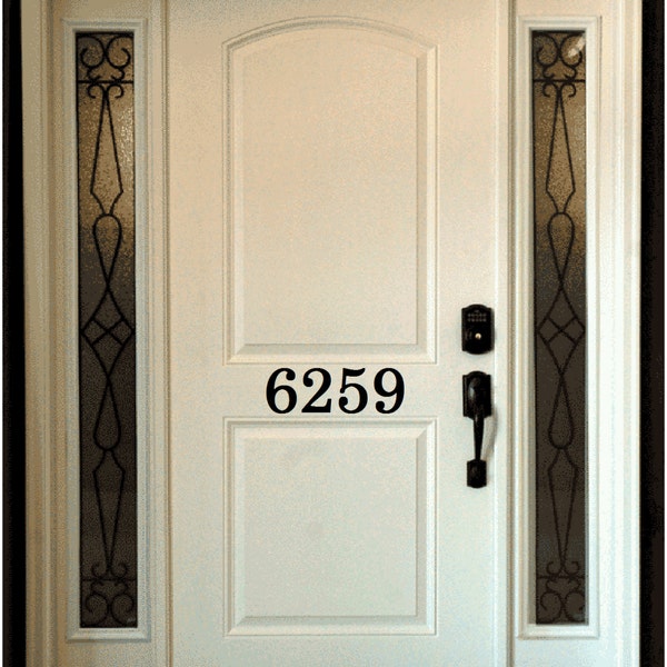 Door declas, address decal, Vinyl Numbers, 4",  Front Door decal, house numbers, door decal, address for doors, mailbox numbers, Vinyl Stick