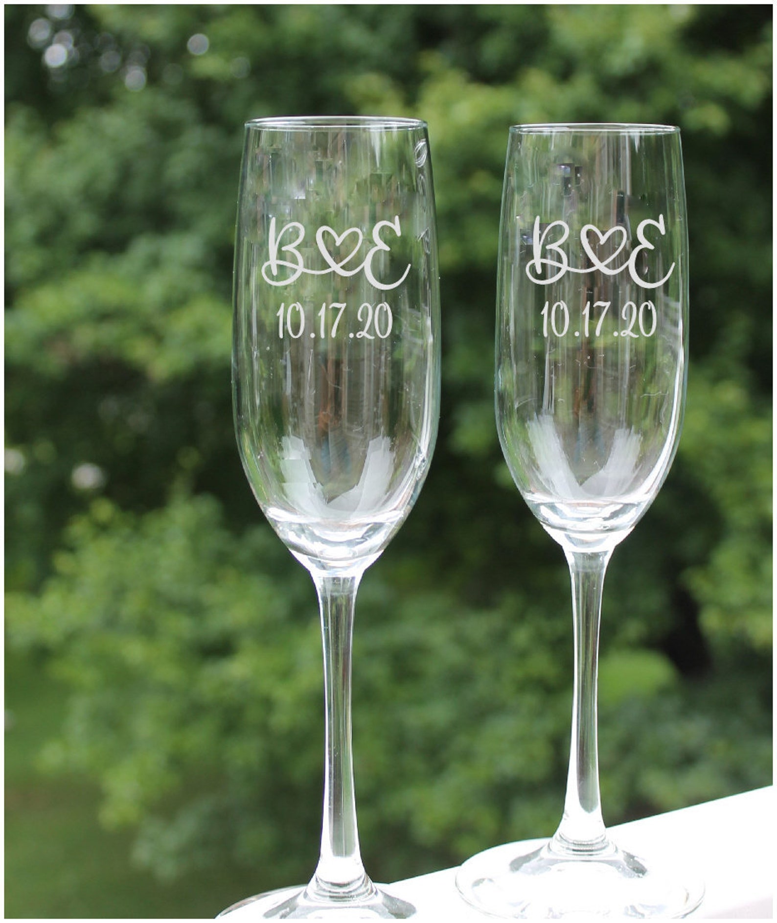Monogram Champagne Flutes Personalized Champagne Glasses Wedding Monogram Champagne Flutes Personalized Champagne Glasses Wedding
