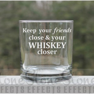 Rock glass, Etched whiskey glass, Birthday, Whiskey glass Etched - 11oz, Cocktail Glasses, scotch glasses, personalized etched