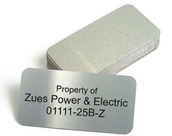 Custom Engraved Metal Plaque: Personalized Name Plate, Trophy Plate