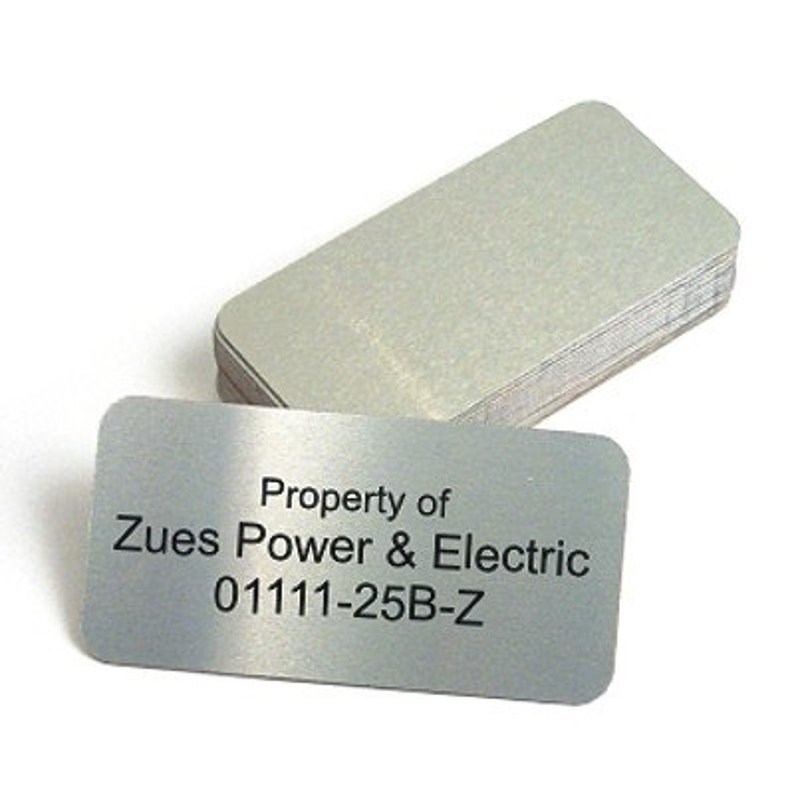 Metal Tags Name Plates Trophy Plate Id Labels Image 0