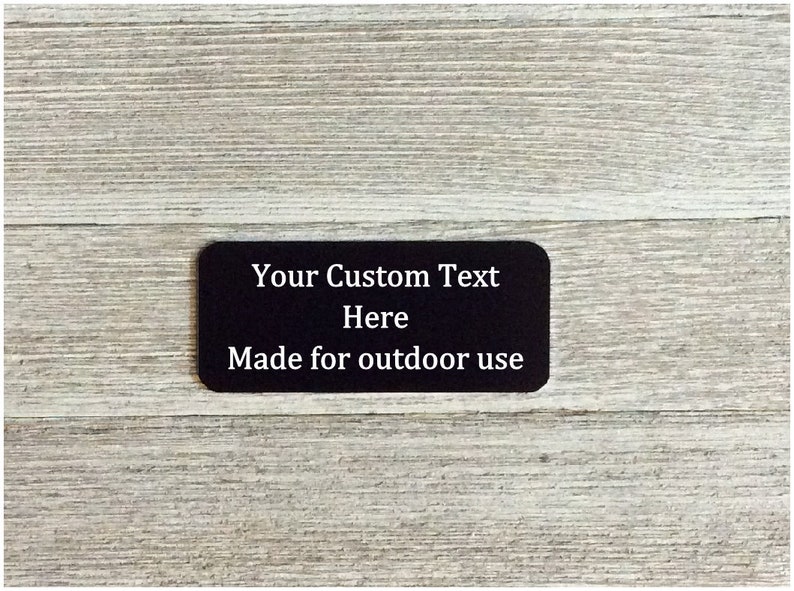 Custom metal plaque engraved with custom text outdoor plaque Etsy