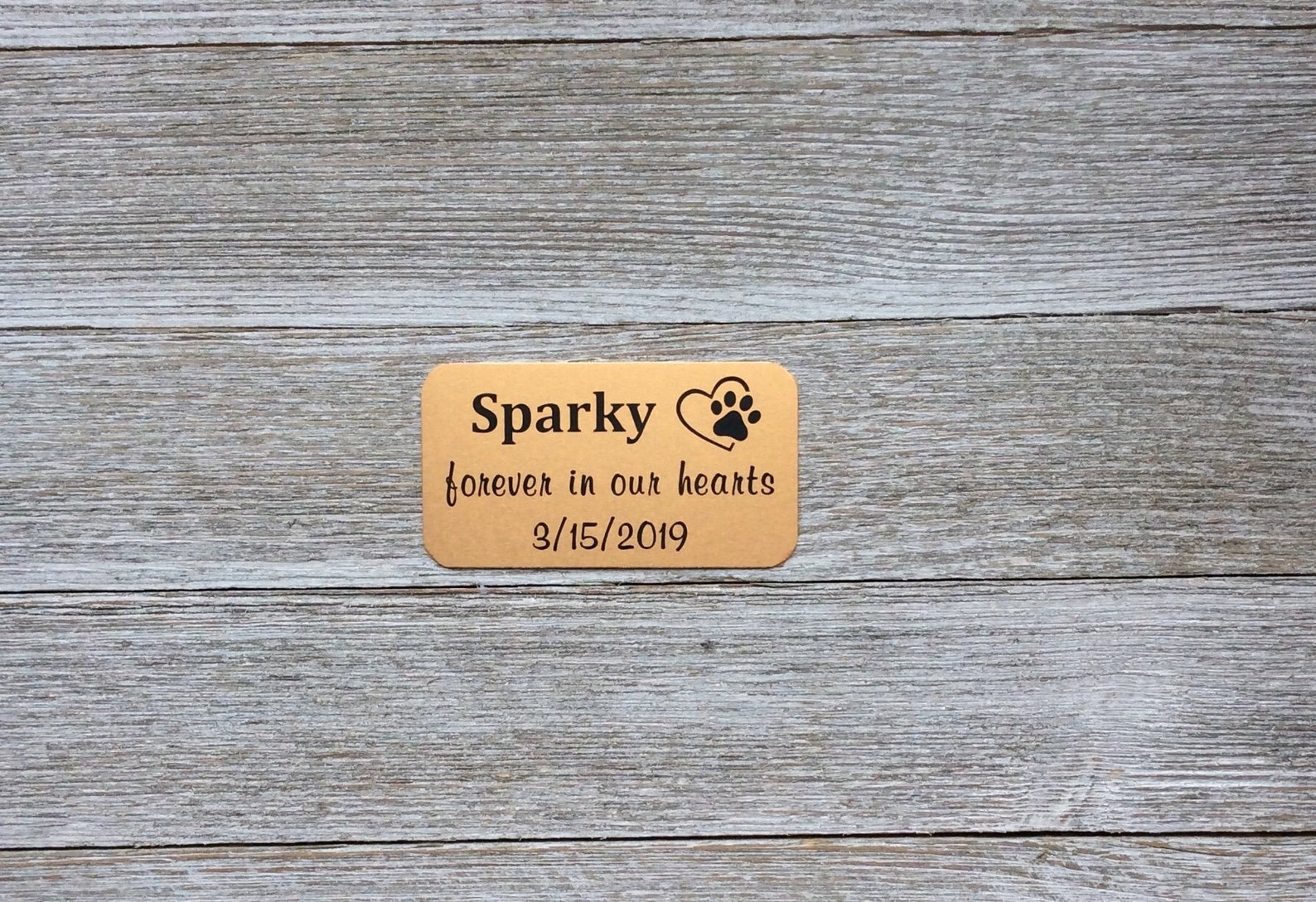 Custom Name Plate Pet Urn Plaques Engraved Metal Pet Etsy
