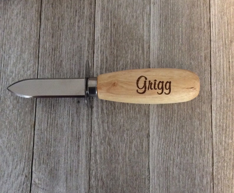 Personalized Oyster Knife Engraved Custom Engraved Seafood Etsy