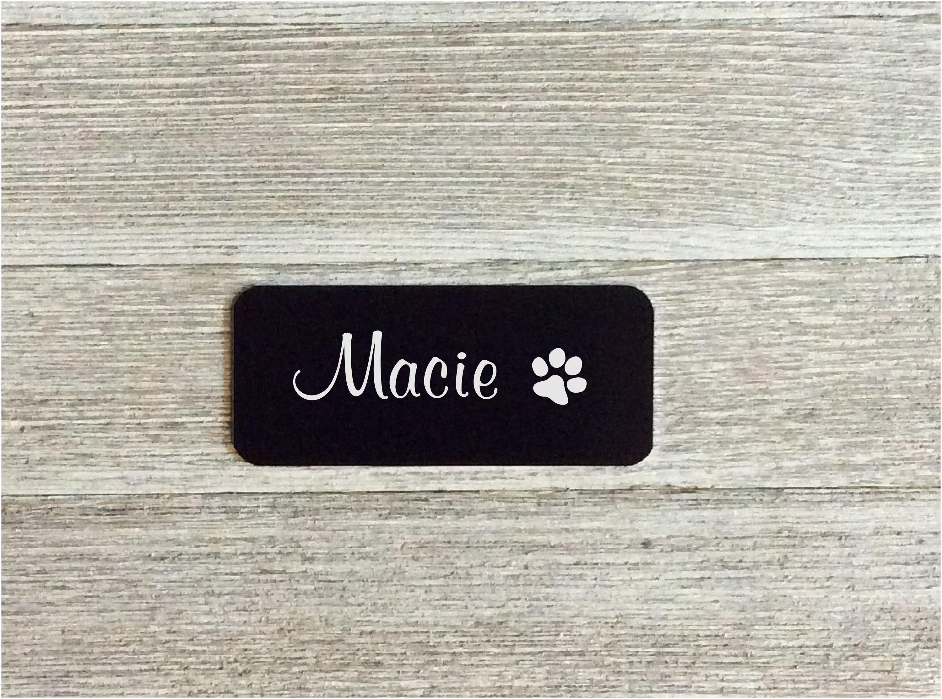engraved metal name plate, custom engraved, metal plaque