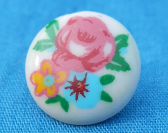 Vintage Floral  Button