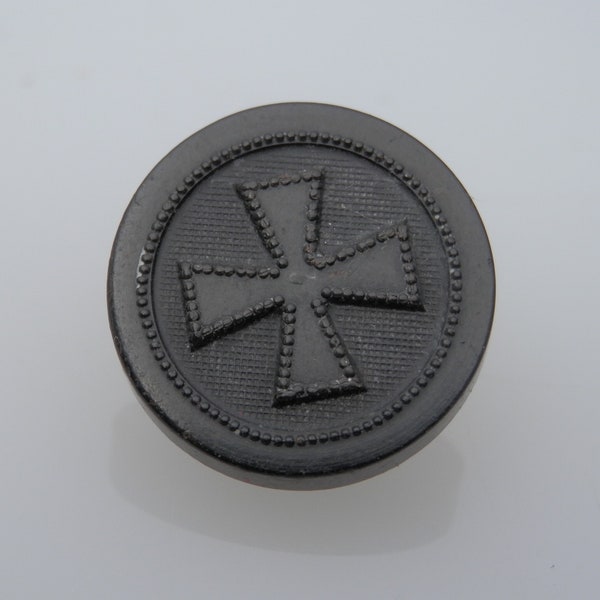 Antique Goodyear Rubber Cross Button 1850's