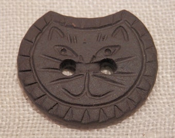 Vintage Cat Button