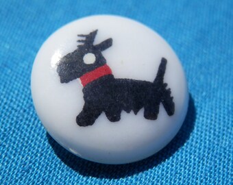 Vintage Scotty Dog Button