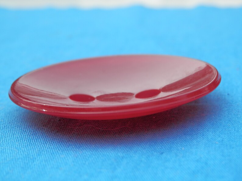 LG Vintage Button Red or Black