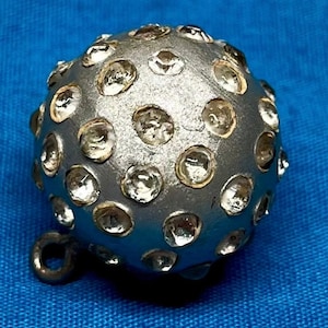 Vintage Rhinestone Ball Button