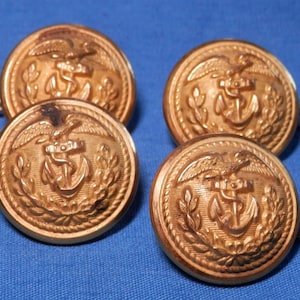 Vintage Brass U.S. Navy Button Lot