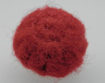 Vintage Red Yarn Ball Button