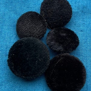 VINTAGE Set VELVET  Buttons