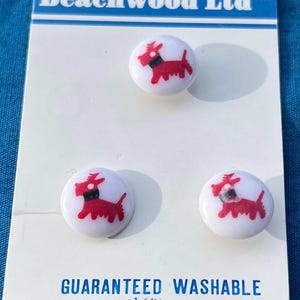 Kaart met Scottie Dog Buttons