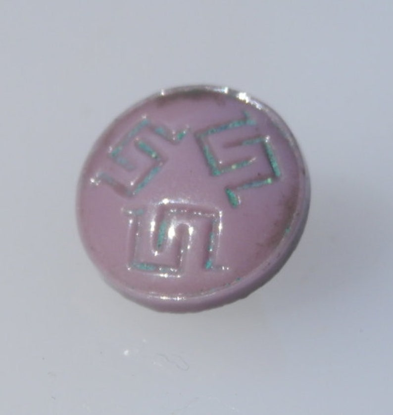 TINY Lavendar Glass Vintage Button TINY Lavendar Glass Vintage Button