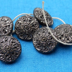 SET Vintage Twinkle Mirror Backed Buttons