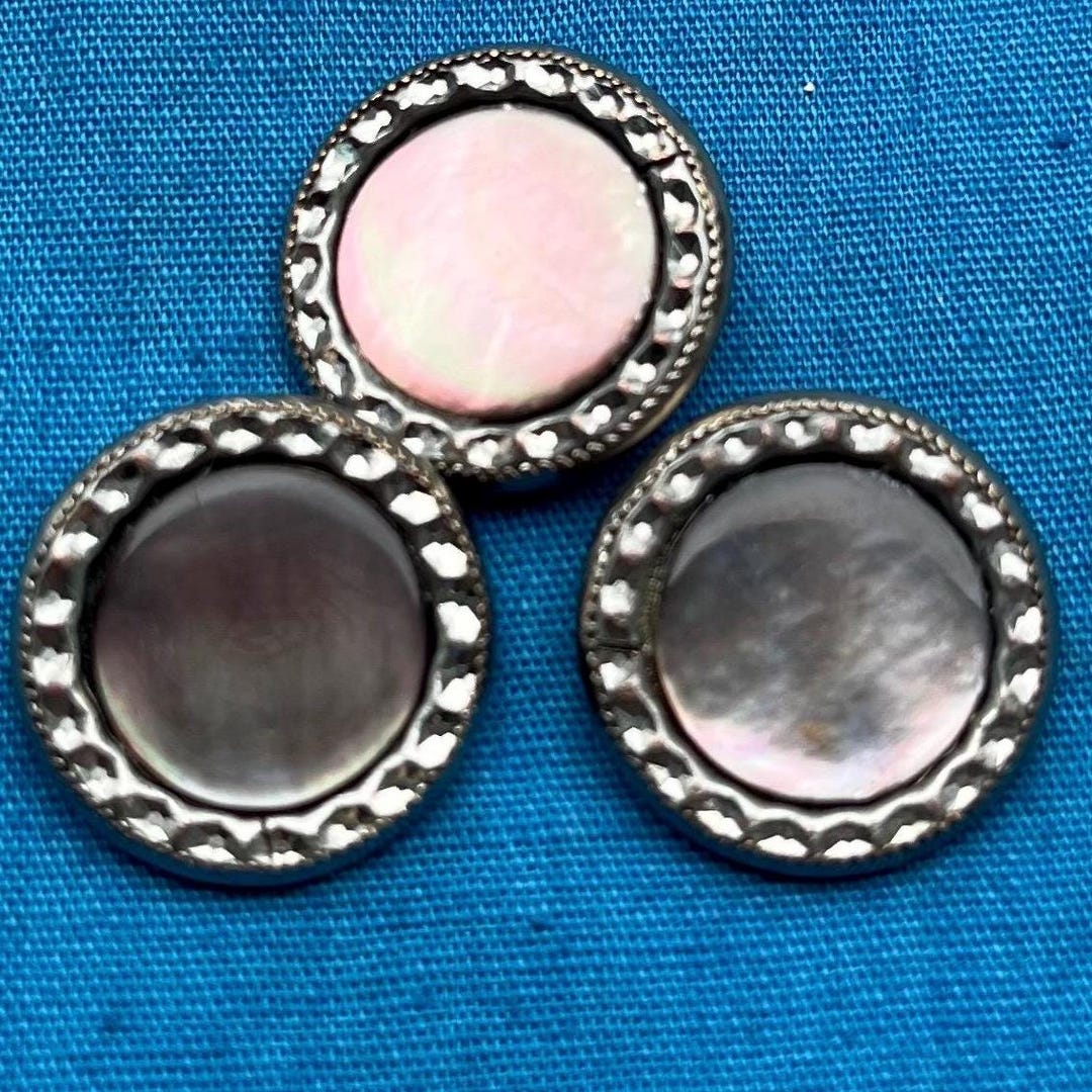 Shell Button SET Vintage Buttons - Etsy