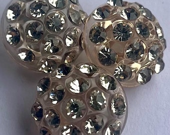 SET  Vintage Rhinestone Button