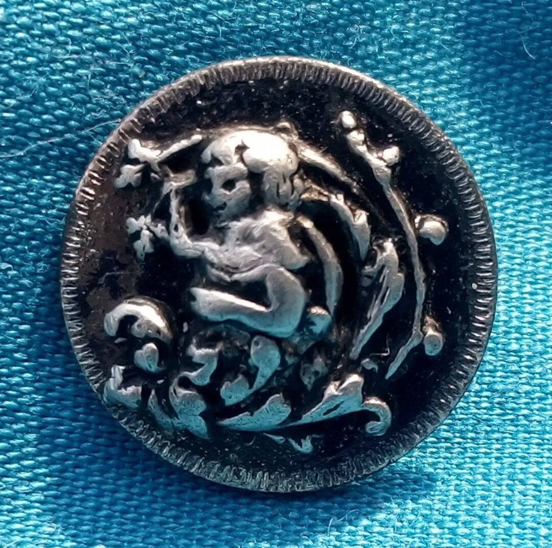 Vintage ANGELS Picture Button - Etsy