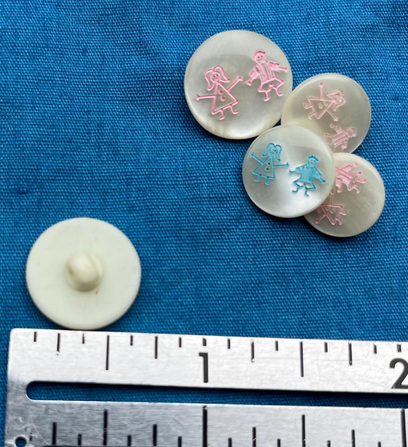 Vintage SET Children’s Buttons - Etsy
