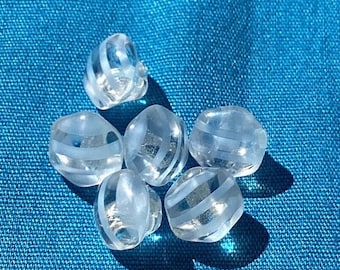 SET TINY Vintage Glass Buttons