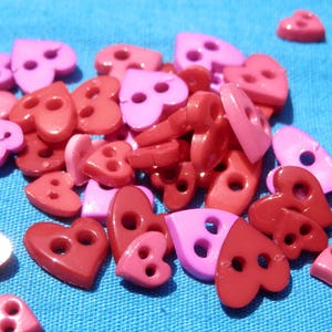 SET Vintage Heart Buttons