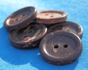 VENTE! SET boutons de noix de coco vintage