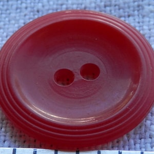 Red Bakelite Vintage Button