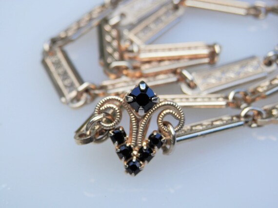 Vintage GF Chain Gemstones Bail