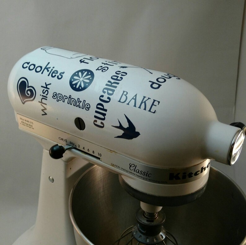 Rustic kitchenaid mixer vinyl decal you choose the color Etsy