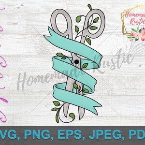 Digital File - Full color scissors design. SVG PDF PNG eps jpeg. For printing, sublimation, digital use