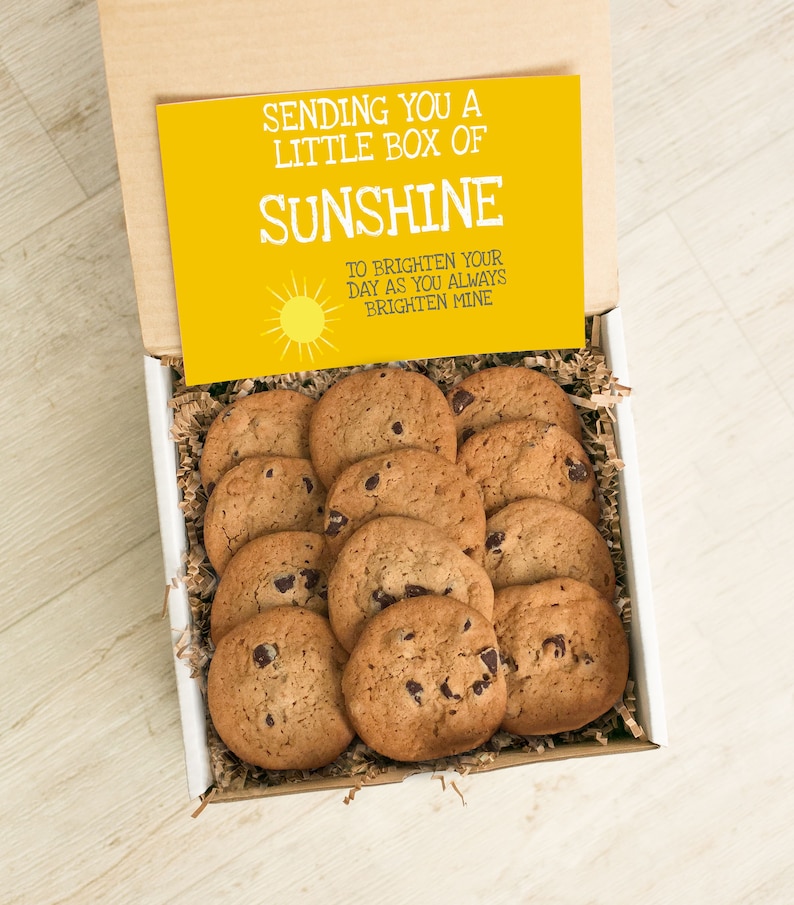 Quarantine Gift Cookie Sunshine Gift Box Thinking of You Etsy