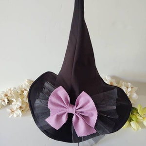 Girls Witch Costume, Toddler Witch Hat, Toddler Witch Costume, Kid Witch Hat, Witch Hat, Witch Hat decor, Halloween Photo Prop, Magic Hat
