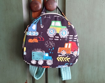 Toddler Backpack, Personalized backpack, Personalized toddler backpack, Personalized backpack Girl, Gifts for kids, Big truck backpack