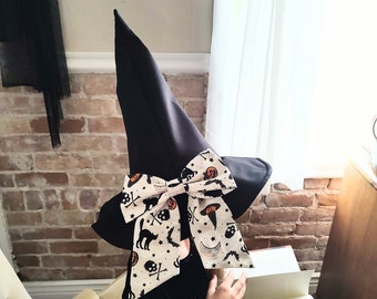 Girls Witch Costume, Toddler Witch Hat, Toddler Witch Costume, Kid Witch Hat, Witch Hat, Witch Hat decor, Halloween Photo Prop, Magic Hat