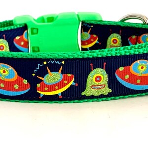 UFO Halsband, Alien System Hundehalsband, Raumschiff Hundehalsband