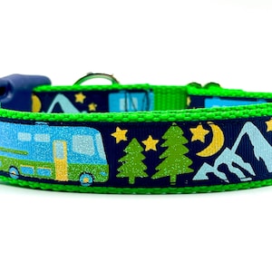 Wandelhalsband, hondenhalsband bergen, avontuurlijke hondenhalsband, wandelhalsband, campinghond, camper