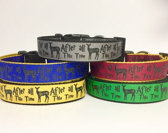 Harry Potter - Patronus - Always - Hogwarts - Wizard - Wizardry - After All This Time - Dog Collar - Gift - Holiday - Pet Gift -
