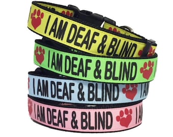 SOY SORDO Y CIEGO Collar o correa para perro